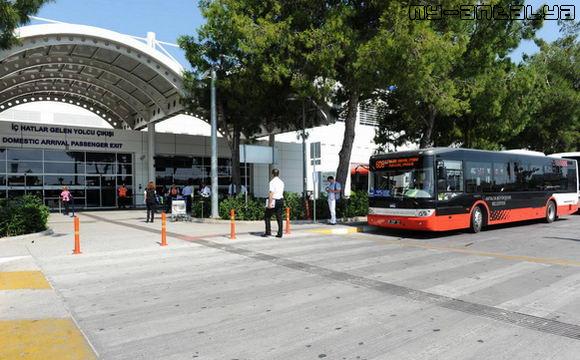 Аэропорт Антальи, Терминал 1. Автобус 600 маршрута.